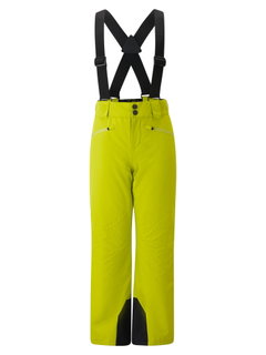 Ziener Winter Ski Trousers Axi-Z Pants (waterproof, windproof, snow gaiters) 2025 light green boys/children